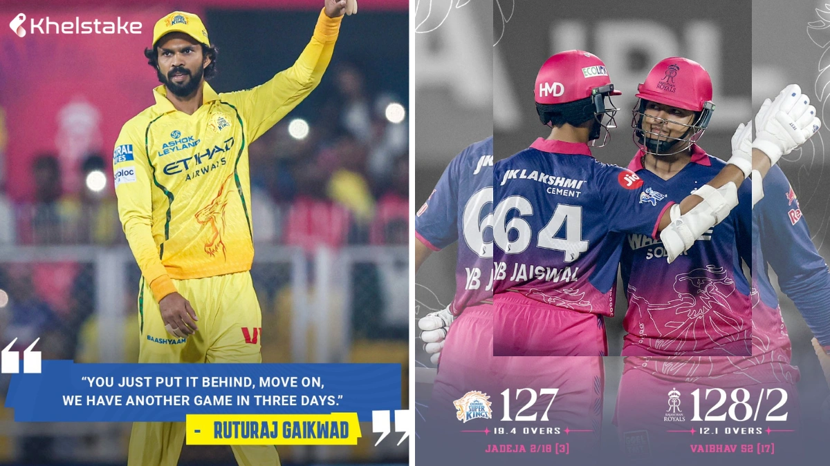 RR vs CSK 3rd Match Match Report, March 30, 2026 – Sooryavanshi, Archer, Burger demolish CSK