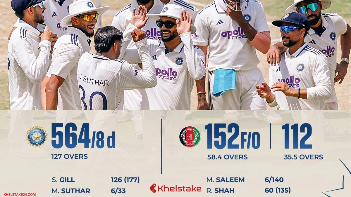 India vs Afghanistan 1st Test Highlights: Record-Breaking Victory in Mullanpur