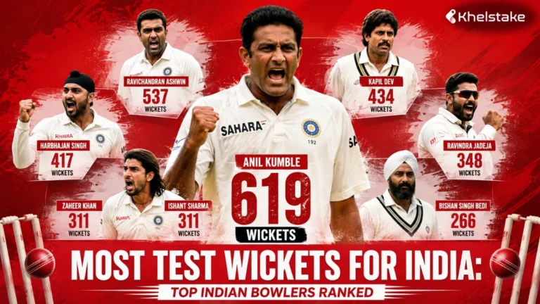 most test wickets for India