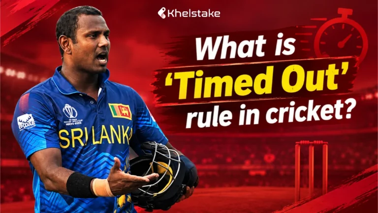 Time Out Rule in Cricket