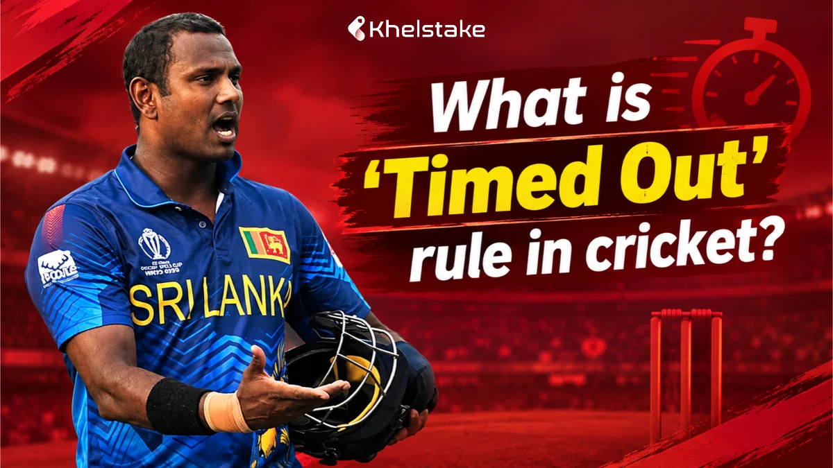 Time Out Rule in Cricket