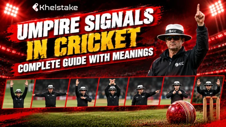 Umpire signals in cricket