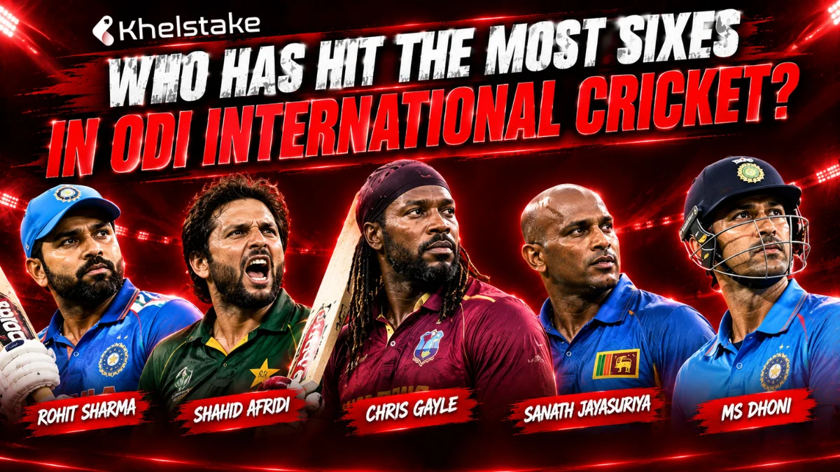 most sixes in ODI international cricket